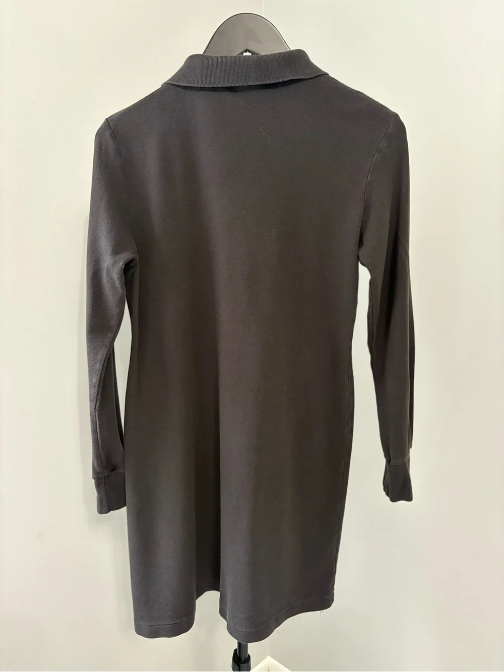 Polo Ralph Lauren Girls Large L Grey Long Sleeve Polo Dress Preppy Sporty Prep